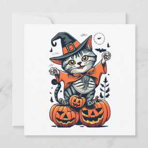 Happy Halloween Witch Cat