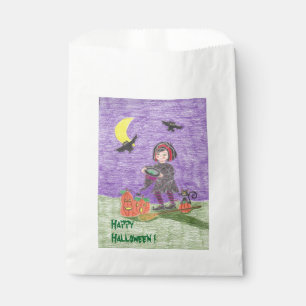 Happy Halloween witch favour bags