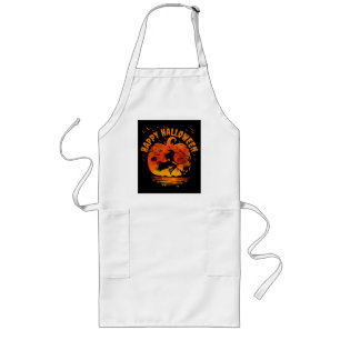 HAPPY HALLOWEEN WITCH MEN WOMEN KIDS COSTUME LONG APRON