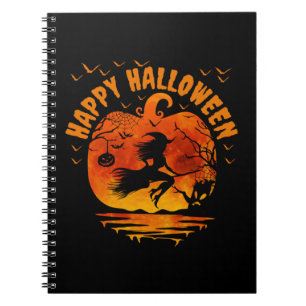 HAPPY HALLOWEEN WITCH MEN WOMEN KIDS COSTUME NOTEBOOK