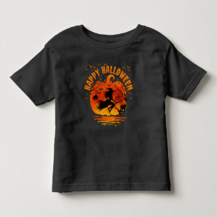 HAPPY HALLOWEEN WITCH MEN WOMEN KIDS COSTUME TODDLER T-SHIRT
