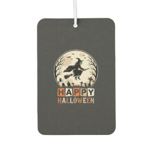 Happy Halloween Witch Moon Cemetery Design_1 Air Freshener