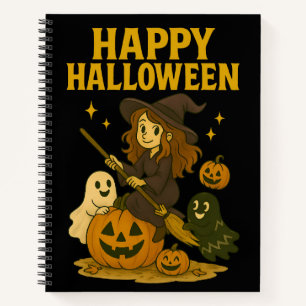 Happy Halloween Witch Notebook