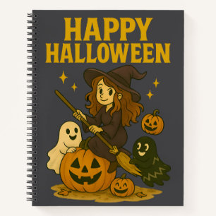 Happy Halloween Witch Notebook