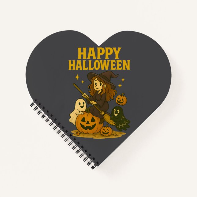 Happy Halloween Witch Notebook (Front)