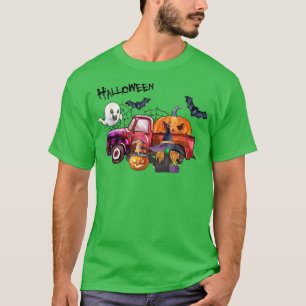 Happy Halloween Witch Pumpkin Autumn Fall Holiday T-Shirt