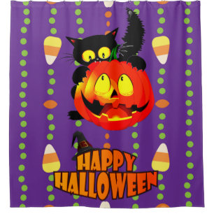 Happy Halloween Witches Cat
