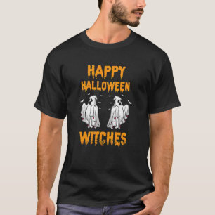 Happy Halloween Witches Cool Retro  Present T-Shirt