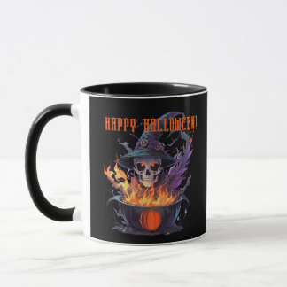 Happy Halloween! Witches Skull Mug