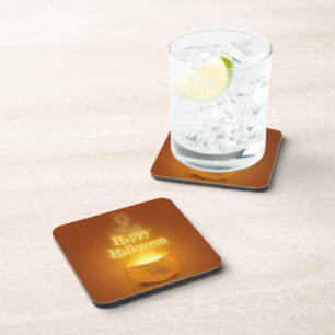 Happy Halloween Witch's Cauldron Coaster