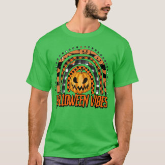 Happy halloween with cute rainbow4 T-Shirt