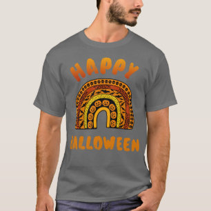 Happy halloween with cute rainbow for teachers and T-Shirt