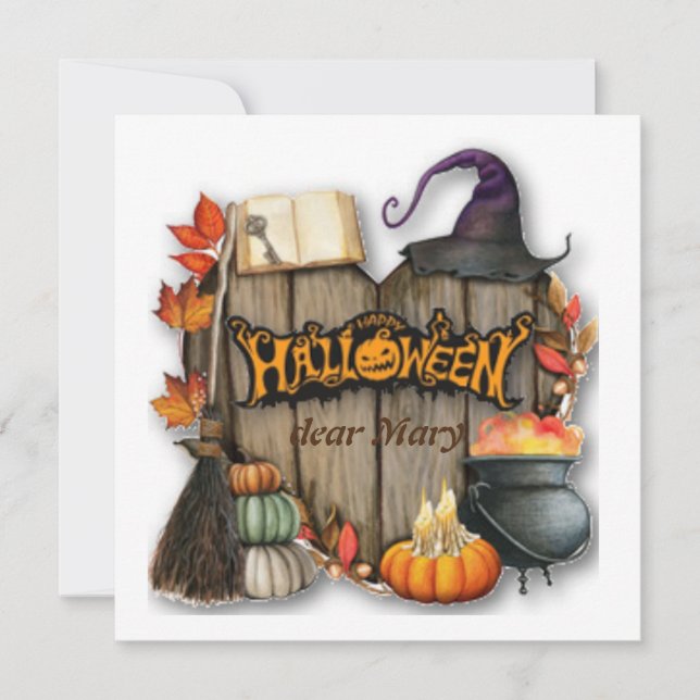 Happy Halloween with name (Front)