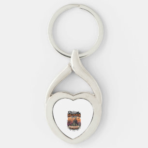 Happy Halloween You Haunted House Skeleton Bats_1 Keychain