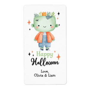 Happy Halloween Zombie Boy Custom Livraison Étique