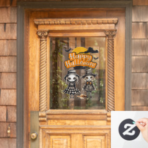 Happy Halloween Zombie's  Window Cling