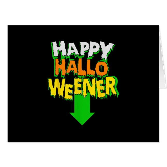 Happy Halloweener  Funny Halloween (Front Horizontal)