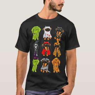 Happy Halloweenie Dachshund Dachshund Halloween T-Shirt