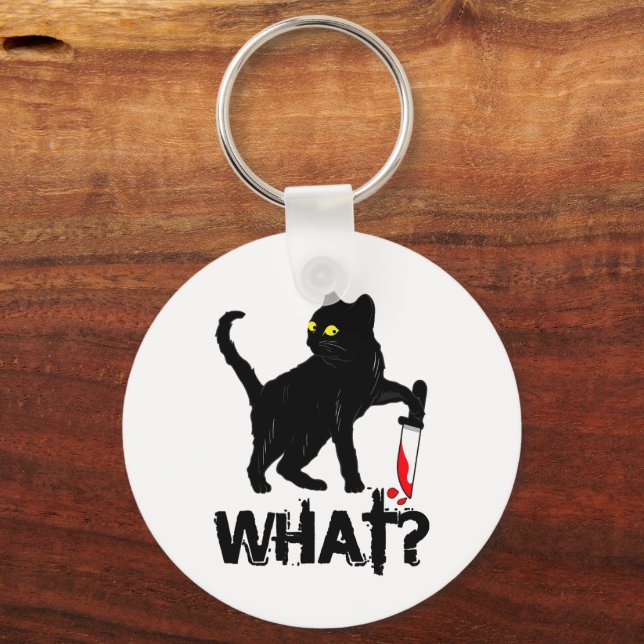 Happy Halloweenie Dachshund Wiener Dog Halloween  Keychain (Front)