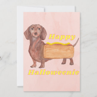 Happy Halloweenie Greeting Card