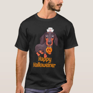 Happy Halloweiner Dachshund Dog Nurse Funny For Me T-Shirt