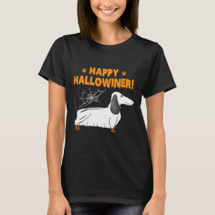 Happy Halloweiner Dachshund Ghost T-Shirt