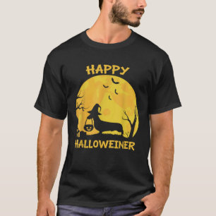 Happy Halloweiner Dachshund Wiener Funny Dog Lover T-Shirt