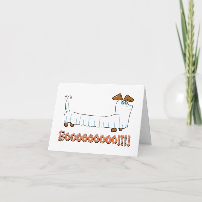 Happy Halloweiner Thank You Card (Front)