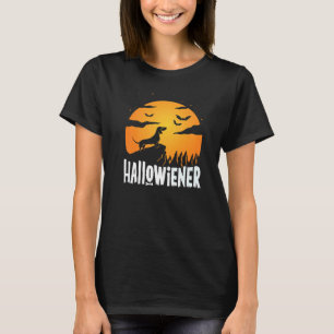 Happy Hallowiener  Dachshund Halloween Wiener Dog  T-Shirt