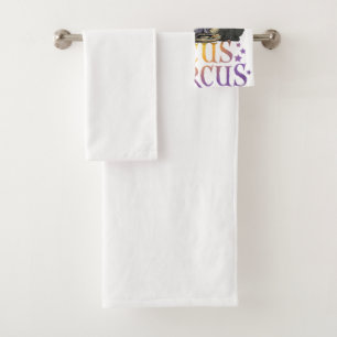 Happy Hallowiener Funny Halloween Daschund Weiner  Bath Towel Set