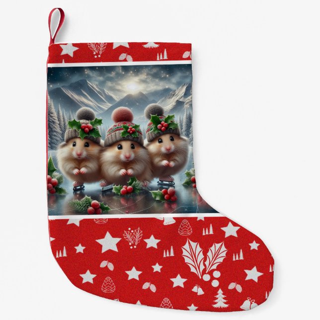 Happy Hamster Christmas Stocking (Front)