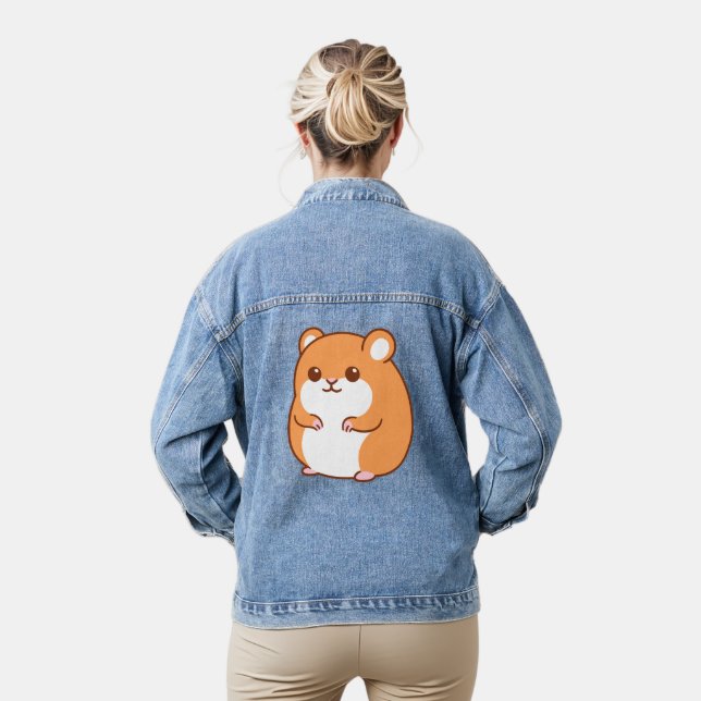 Happy Hamster Denim Jacket (Modèle)