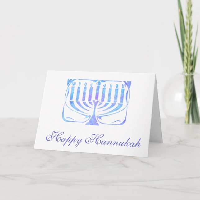 Happy Hannukah Holiday Card (Front)