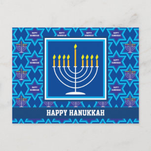 🕎 Happy Hanoukka, Menorah, carte postale personna