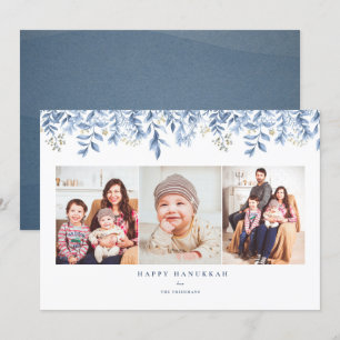 Happy Hanoukka photo collage floral carte de vacan