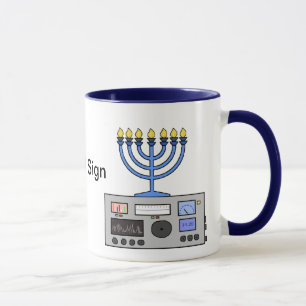 Happy Hanukah Ham Radio Mug