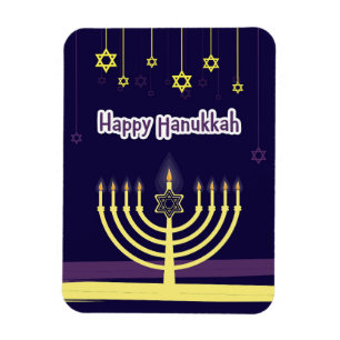Happy Hanukkah3" x 4" Flexible Photo Magnet