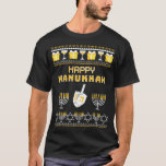Happy Hanukkah 1 T-Shirt<br><div class="desc">Happy Hanukkah 1 .Funny,  Family,  Sports,  Music,  Education,  Animals,  Jobs,  Names,  Graphic,  Tees Shirt,  Funny Sayings,  Vintage,  Holidays,  Gifts,  party,  souvenir,  pride,  vacation,  clothing outfit apparel gift for Father's Day,  Christmas,  Birthday,  Mother's Day,  Anniversary,  Graduation,  Halloween,  4th of July,  Retirement,  St. Patrick's Day,  Thanksgiving.</div>