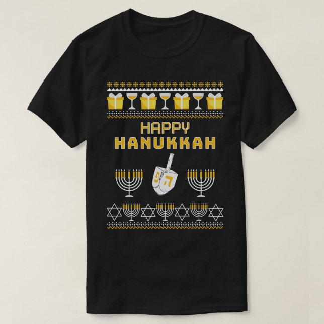 Happy Hanukkah 1 T-Shirt (Design Front)