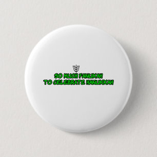 happy hanukkah 2 inch round button