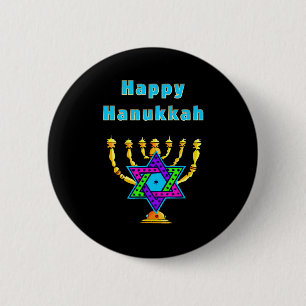 Happy Hanukkah 2 Inch Round Button
