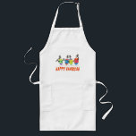 Happy Hanukkah apron<br><div class="desc">This Happy Hanukkah Dreidels apron will be the hit of the Chanukah party as a hostess gift  or just as a Hannuka present.  It is so colourful and an original piece of art.</div>