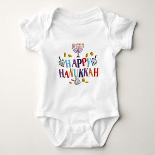 Happy Hanukkah Baby Bodysuit