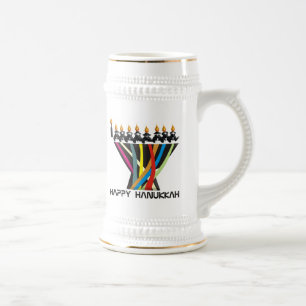 Happy Hanukkah Beer Stein