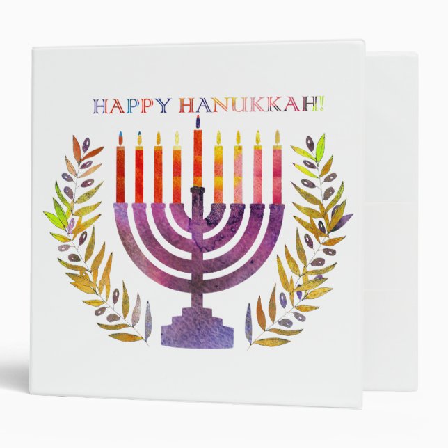 Happy Hanukkah Binder (Front/Inside)