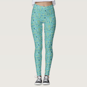 Happy Hanukkah (Blue)  Leggings