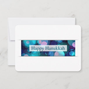 happy hanukkah (bokeh) invitation