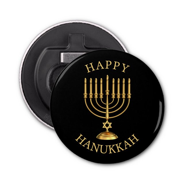 Happy Hanukkah Bottle Opener (Front)