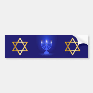 Happy Hanukkah Bumper Sticker