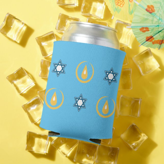 Happy Hanukkah Can Cooler (In Situ Summer)